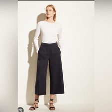 Vince wide leg linen blend cropped dress pants 2
