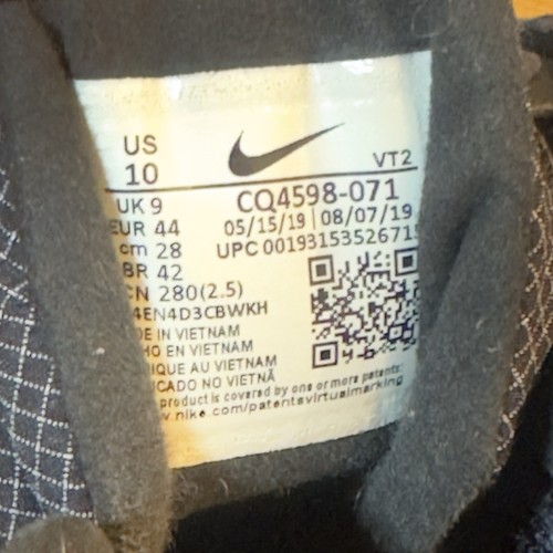 Nike Air Max 270 React - Size 9 UK Mens Trainers - Black, White, Grey - Picture 8 of 8