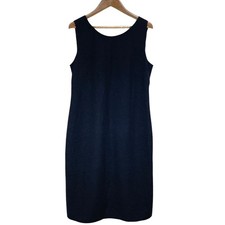 PRADA Wool Sleeveless Mini Dress, Size 42, Black Women USED