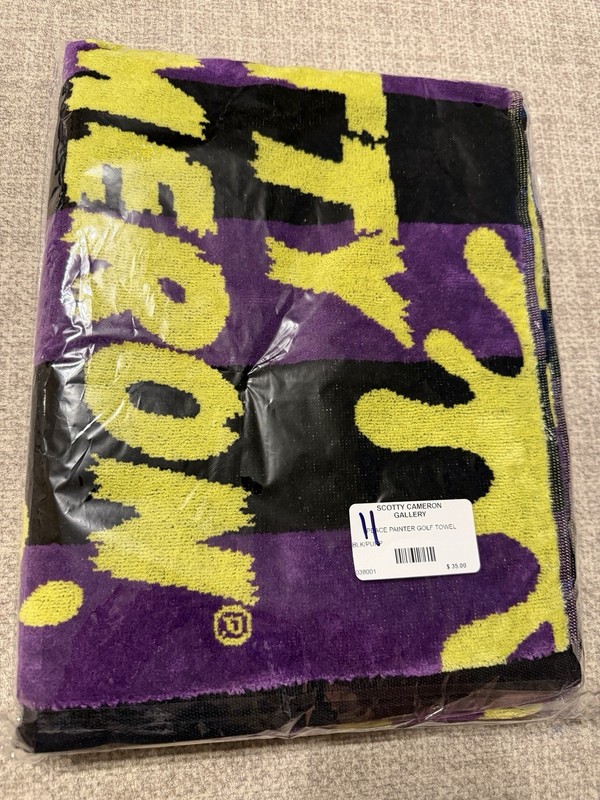 Scotty Cameron NEW 2026 Gallery PEACE PAINTER SURFER 🏄 Players Towel “PURPLE”