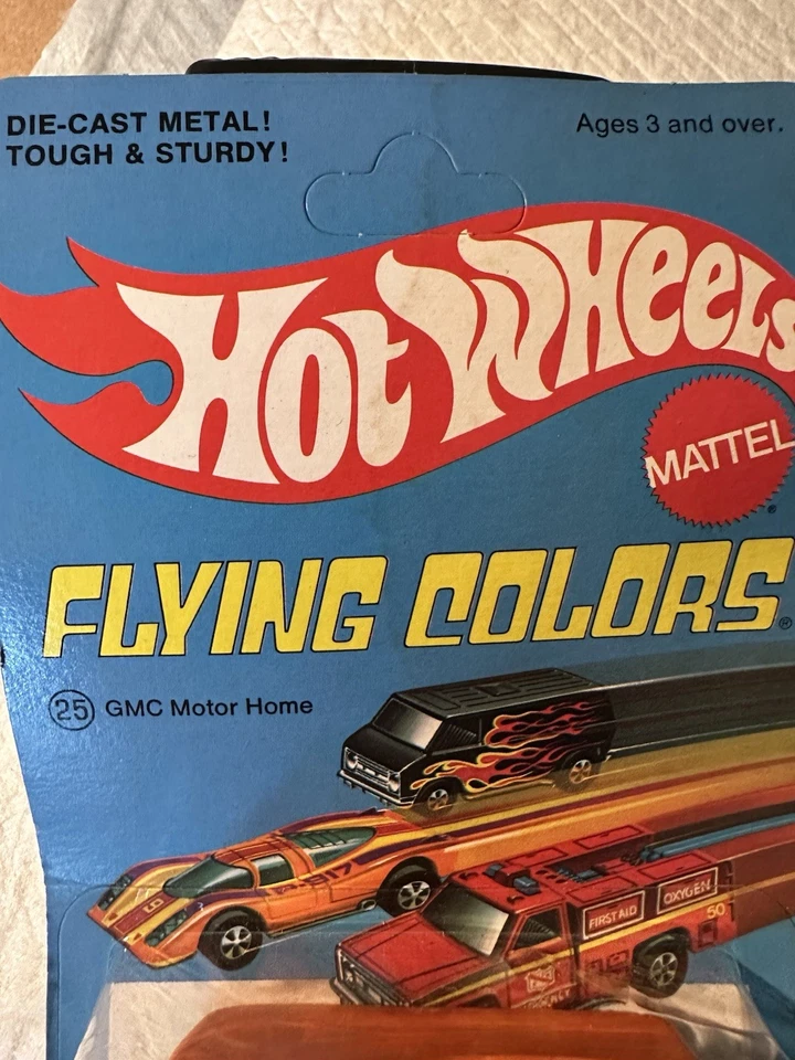 Vtg 1975 Hot Wheels Flying Colors 25 GMC Motor Home Sealed Unpunched Card MOC - Image 2 of 4