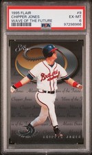 1995 FLAIR WAVE OF THE FUTURE #9 CHIPPER JONES PSA 6