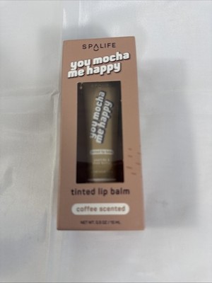 Spa Life Tinted Lip Balm  You Mocha Me Happy Coffee Scented 0.5 Oz