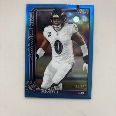 Topps Chrome 2025 Roquan Smith Baltimore Ravens #27 - Blue Refractor #/150
