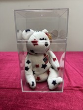 Ty Beanie Baby Glory the Bear DOB July 4, 1997 MWMT