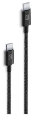 Cellular Line Braided Data Cable Stecker Rundkabel USB C auf USB C bis 60 W 2,5