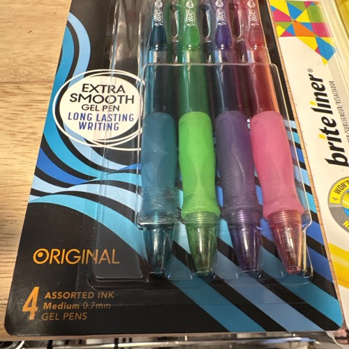 BIC Gelocity Assorted Colors Gel Pens, Medium Point (0.7mm), & Highlighter 5pack - Picture 6 of 8