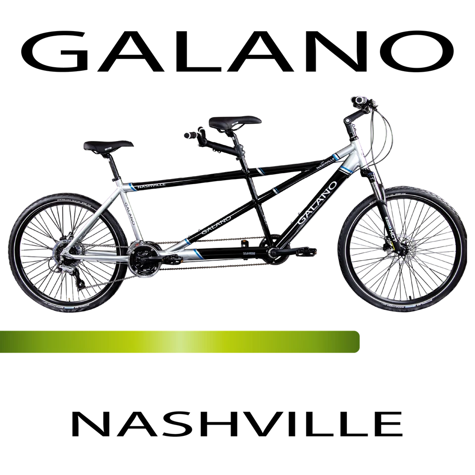 Galano Nashville Tandemfahrrad 26" Hardtail Fahrrad 24Gang schwarz/grau 53/46cm - Bild 2 von 4