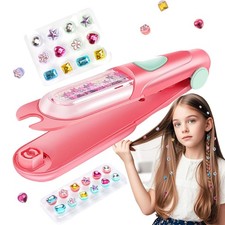 Girls Hair Gem Stamper Kit Bling Hair Jewels Hair Styling Tool Shining Diamonds