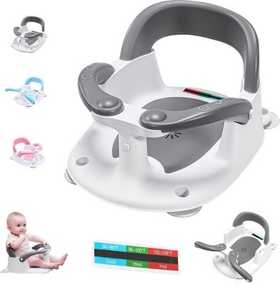 Babove Baby Badewannensitz 6 Monate+ mit Thermometer Aufkleber One-Touch Button