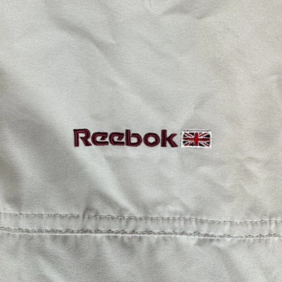 Traje de chándal clásico Reebok vintage para mujer mediano borgoña crema cortavientos años 90 Foto 3 de 4
