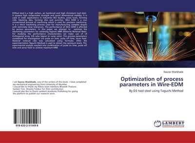 Optimization of process parameters in Wire-EDM | Saurav Wankhade | Taschenbuch