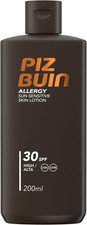 Piz Buin Allergy Sun Sensitive Skin Lotion SPF 30 200ml Hypoallergenic Cream 55.70 per litre