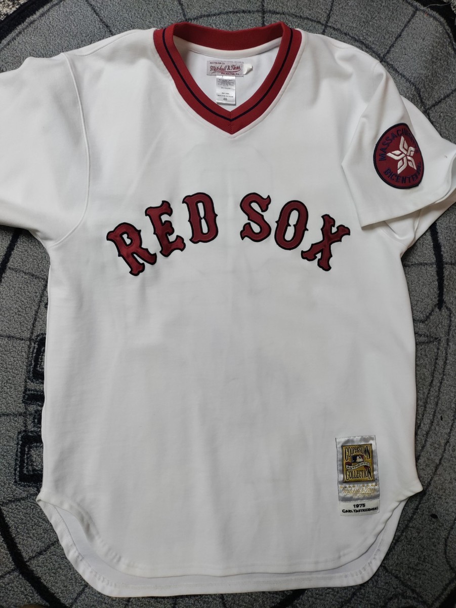 Carl Yastrzemski Boston Red Sox jersey, Mitchell and Ness, sz 46
