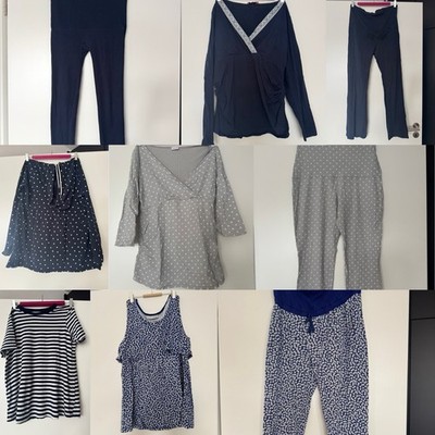 Umstandsmode Set 9tlg Schlafanzug Pullover Shirt Leggings M Seraphine