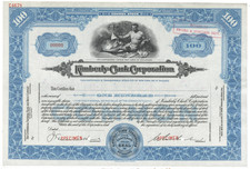 Kimberly-Clark Corporation. Stock Certificate.