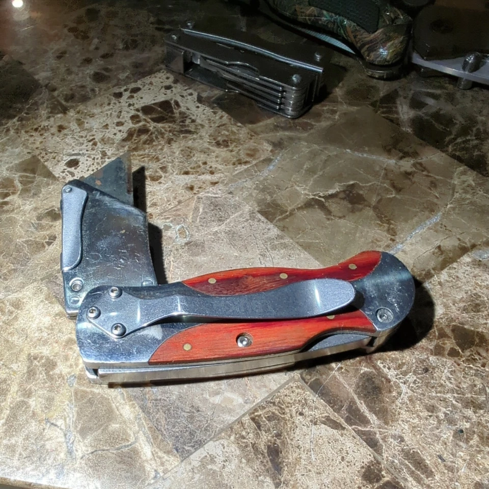 Cuchillo Cuchillo Vintage PUNTO AZUL LBUK1 BOLSILLO PLEGABLE REEMPLAZABLE Hoja Snappon  Foto 2 de 4