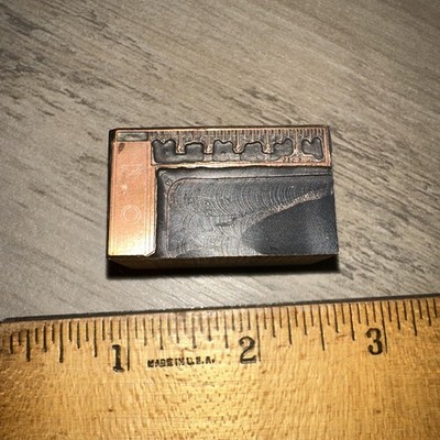 Printing Letterpress Print Block   Carpenters Ruler  