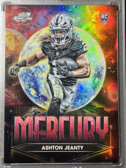 Topps Cosmic Chrome Planetary Pursuit Mercury Ashton Jeanty RC #PPM-AJ