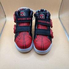 Marvel Spider-Man Toddler Boys Size 7 High-Top Light-Up Sneakers
