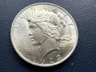 Lot of 2  1923 $1 PEACE SILVER DOLLARS  - 90% silver, fine details, no reserve