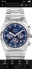 Image of Accurist Origin Men's Chronograph Watch Royal Blue Dial Brand New RRP £209.00