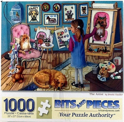 The Artist Brooke Faulder Jigsaw Puzzle 1000 pc 20'' X 27'' Bits And Pieces