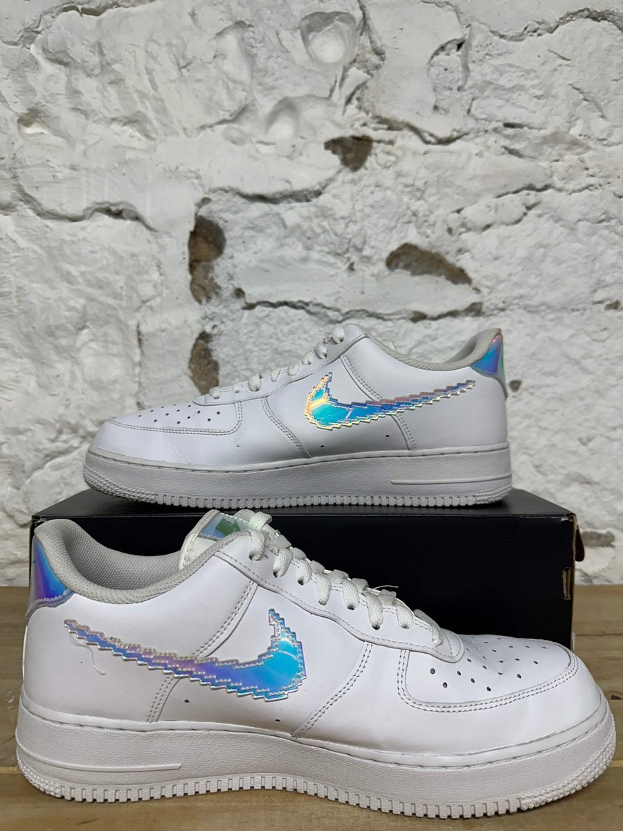 ナイキ　スウォッシュ　オブジェ　非売品 Nike Air Force 1 Low Iridescent Pixel Swoosh Sz 11 Pre-owned