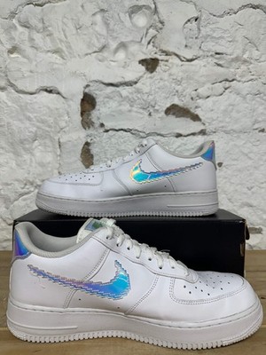 Nike Air Force 1 Low Iridescent Pixel Swoosh Sz 11 Pre-owned