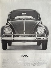 1961 Volkswagen Original Vintage Advertisement 1595 Sedan Classic Car Ad