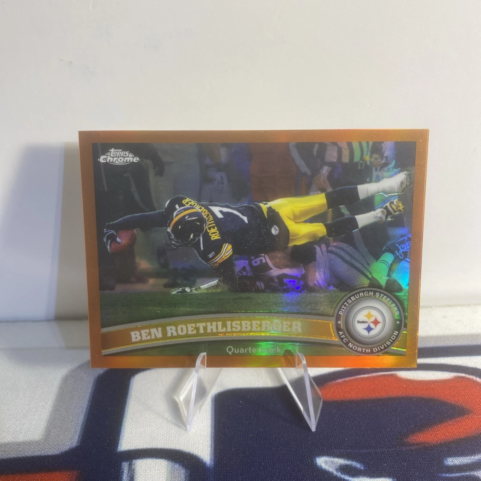 2011 Topps Chrome Ben Roethlisberger Orange Refractors Big Ben! 🔥🔥🔥