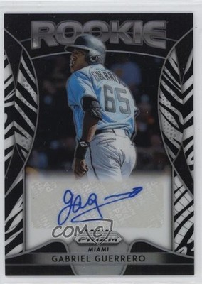 2019 Panini Prizm Rookie Zebra Prizm 55/99 Gabriel Guerrero #RA-GG Auto r9d