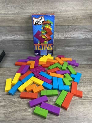 2012 Jenga Tetris Hasbro Gaming Complete 47 Pieces Missing Instructions