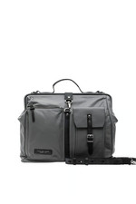 The Bridge Cartella Borsa  Talamone Tracolla  Porta-Pc  100% Pelle grigio e nero
