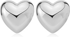 Heart Stud Earrings for Women Love Heart Dainty Earrings Fashion Jewelry