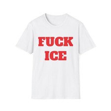 Fuck-ICE T-Shirt, Anti-ICE Political Statement Tee, Abolish ICE