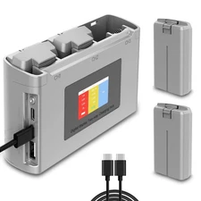 Mini 2, 4K Battery and Charging Hub, Intelligent Flight Batteries 2 Pack Comp...