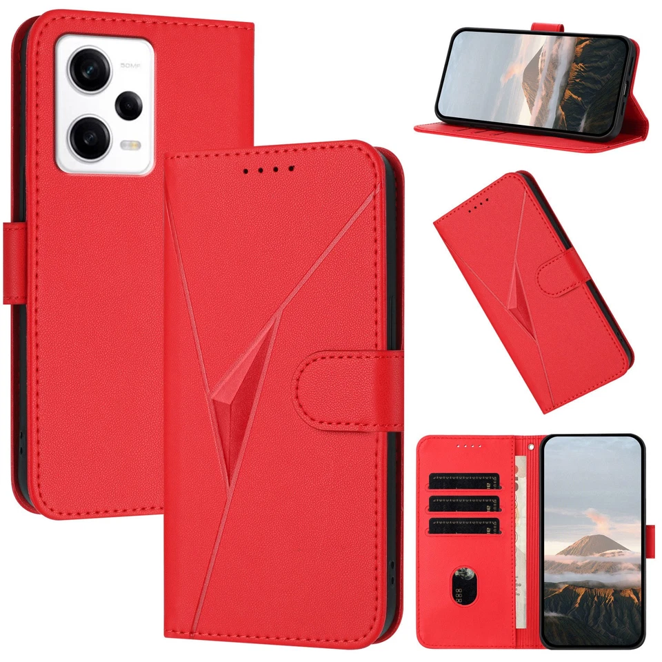 For Xiaomi Redmi K60 Ultra Note 13R 11R 13 14 Pro Plus Wallet Flip Stand Cover - Image 2 of 4