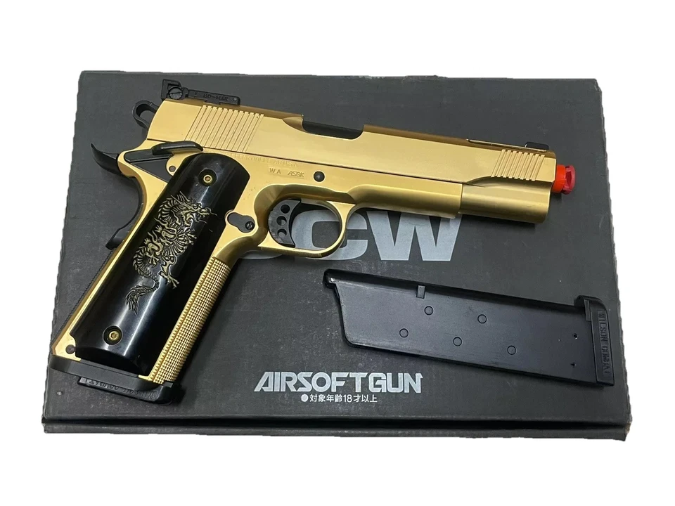 Western Arms Airsoft Wilson Arms 1911 镀金金色 V12 限量版 — 第 2/4 张图片