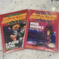 Nintendo Power Strategy Guide Ninja Gaiden II #15 w/ poster & 4-Player Extra #19