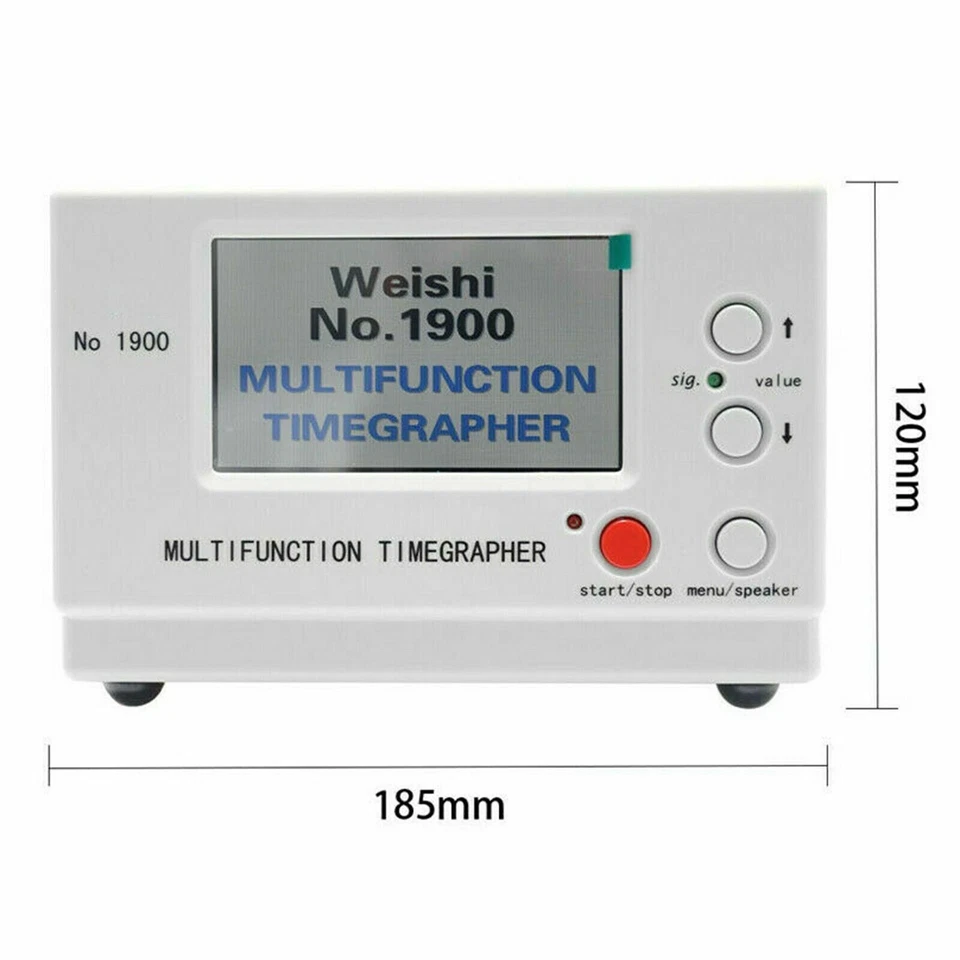 No.1900 Weishi Timegrapher Reloj Mecánico Máquina de Cronometraje Multifunción Enchufe EE. UU. Foto 2 de 4