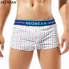 SEOBEAN Herren-Boxershorts Low Rise | Baumwolle-Elasthan-Mix | Elastischer Bund | Anatomische Passform