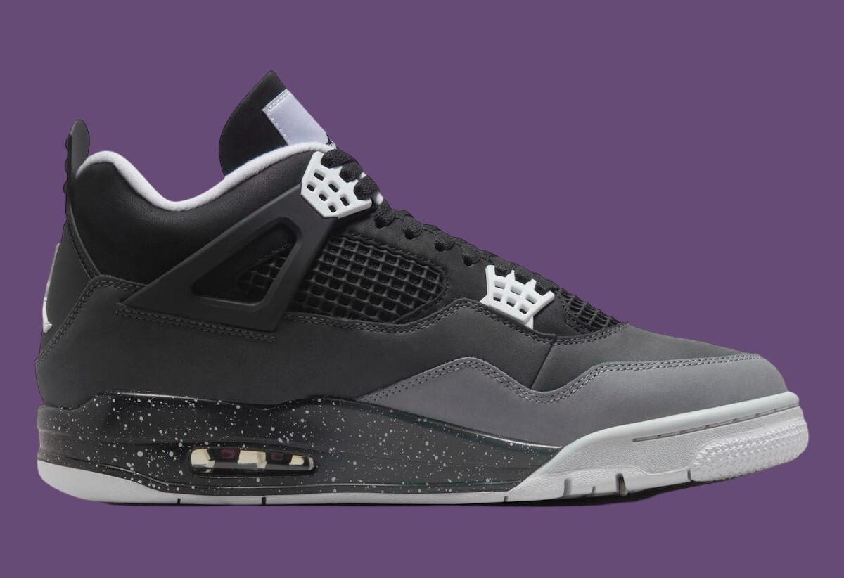 Nike Air Jordan 4 Retro Fear Men's Black Sports Sneaker FQ8138-002
