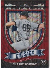 2021 Panini Chronicles Crusade  - CLARKE SCHMIDT - RC RUBY WAVE /199 #17 Yankees