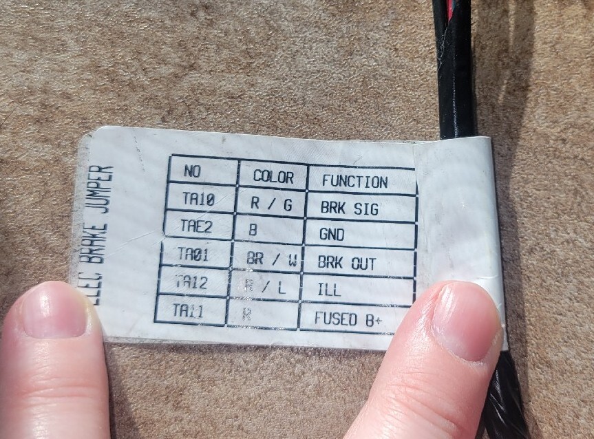 OEM Nissan Pathfinder / Titan / NV / Armada Electric Brake Jumper