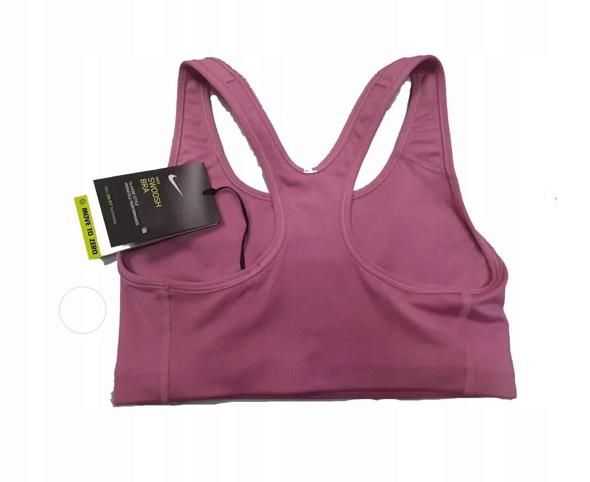 Nike Older Girls Dri-FIT Futura Swoosh Sports Bra - Pink