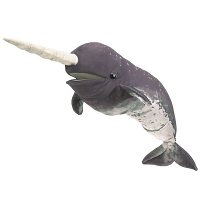 Narwal / Narwhal - Folkmanis Puppets Handpuppe Plüsch (3105)