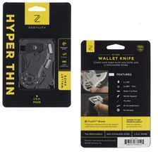 Zootility Hyper Thin Tools Full Sized Pocket Knife 3.13" 420 Steel Construction