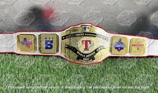 Texas Rangers World Series 2023 Champions Championship Belt Adult Size 2mm Brass