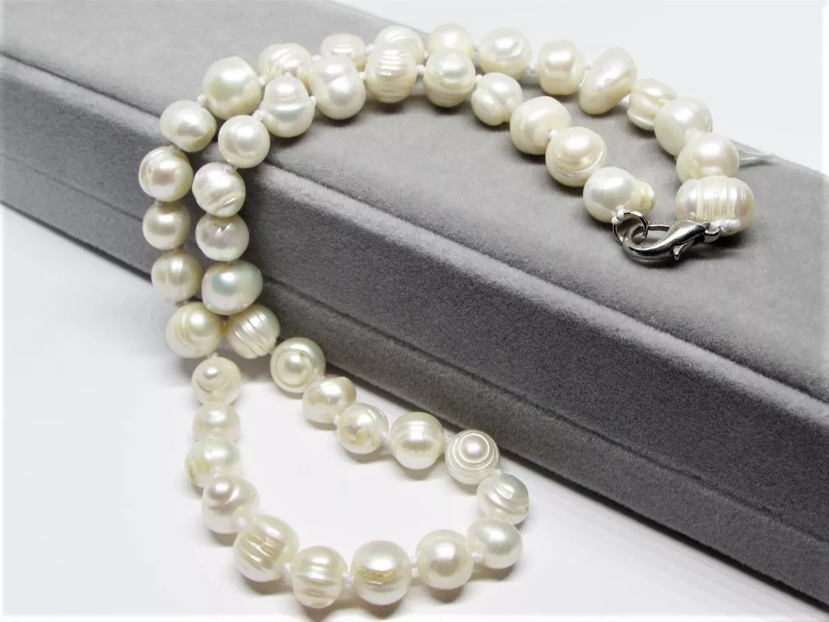Large baroque pearl shop necklace ebay